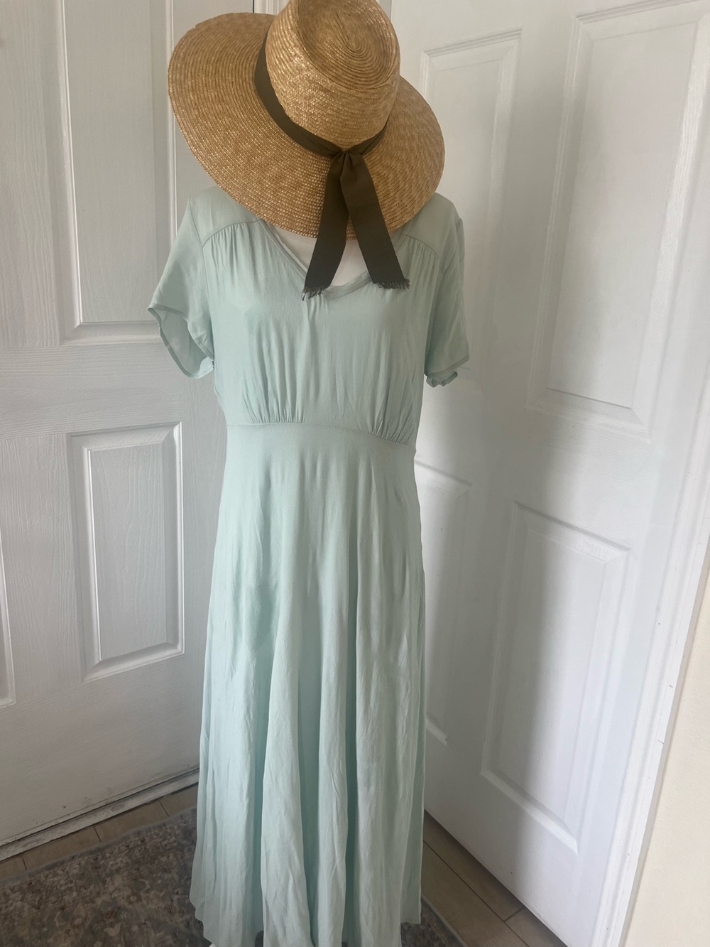 Beautiful Vintage Shabby Chic Mint 1920’s style Sabine slip & Dress   Sz L